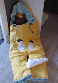 Duvet de poussette, bébé au chaud